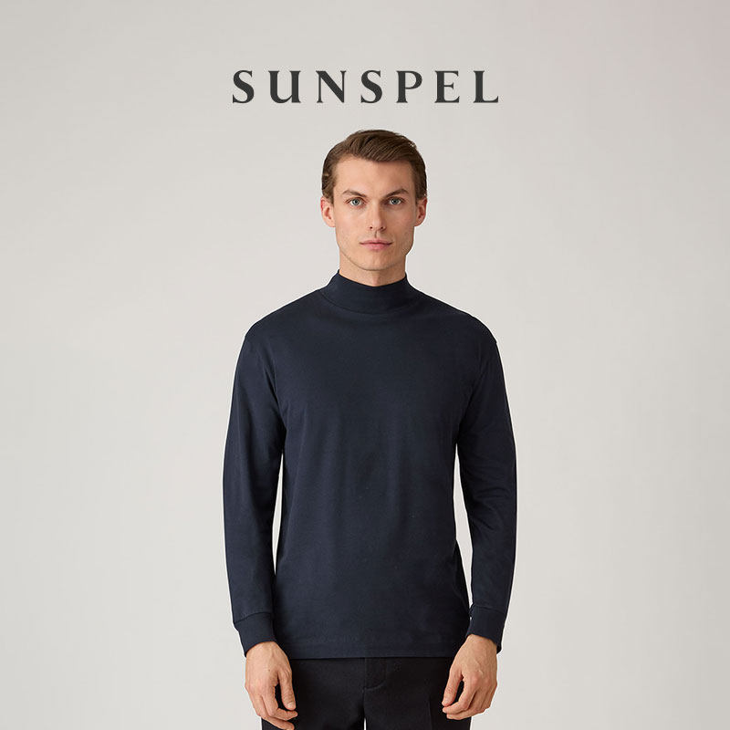 【双11预售】【秋冬新品】SUNSPEL 男Supima匹马棉半高领T恤