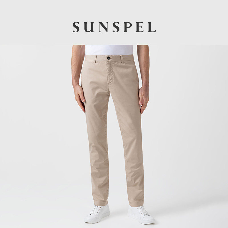 SUNSPEL男士秋冬棉斜纹布修身直筒休闲裤长裤,男装,休闲裤,淘宝优惠券,粉丝福利购,淘宝优惠卷