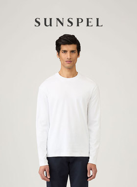 SUNSPEL男士秋冬匹马棉圆领长袖重磅T恤 Heavyweight
