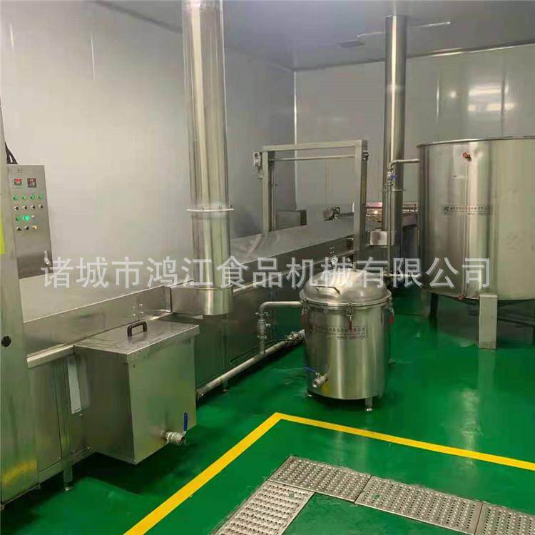 豆腐鱼油炸线供应 豆腐加工设备电加热 淀油粉750丸子炸线鱼定制