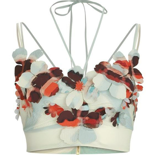 迪梵路（Devanro）性感内衣手工花朵点缀优雅抹胸背心