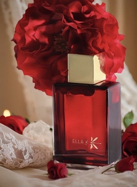 雅岚珂Ella K香水红色山茶花岚山之诗巴黎歌剧院musc k试香小样