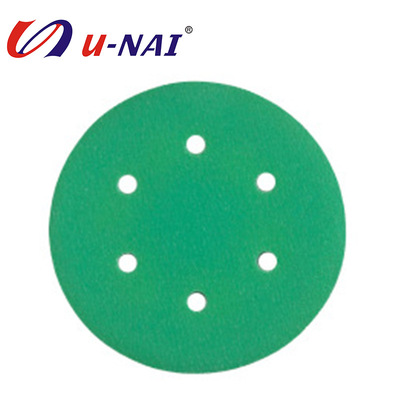 厂家直供汽配提供5寸6孔砂纸 打磨抛光用砂纸 汽车轮毂可用砂纸