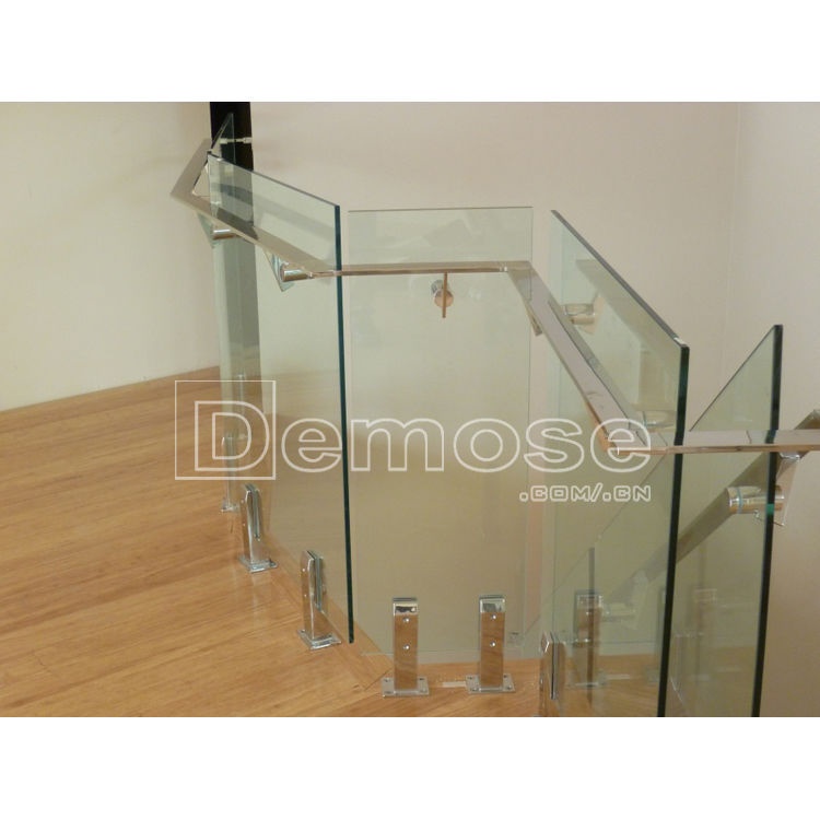 厂家直销无框栏杆 明装 楼梯不锈钢玻璃栏杆 及配件