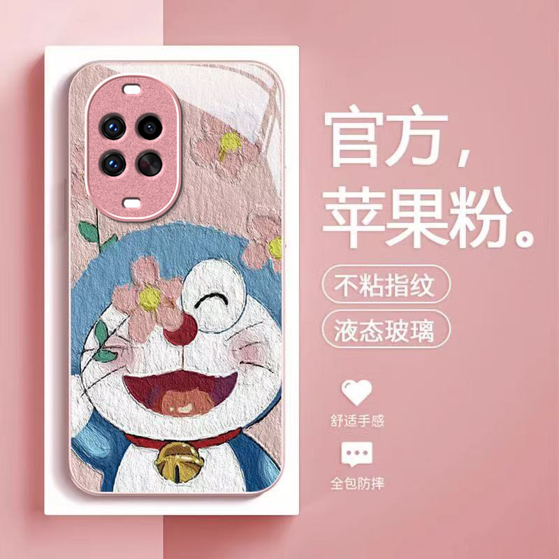 叮当猫适用华为nova15Ultra手机壳nova14pro/nova12ultra硬13/10pro新款nova9/8se玻璃nova7/6/4防摔nov5i