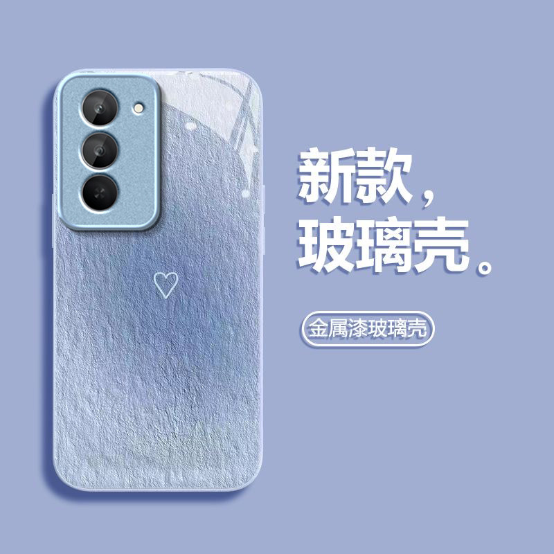 油画爱心适用红米Note15R手机壳红米Note14/13/12pro+新款12/11r玻璃note10/9高级5g防摔11se硬壳turbo3/4Pro
