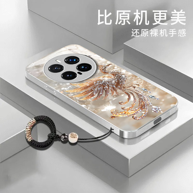 钻石凤凰适用honor荣耀Magic8Pro手机壳Magic7Pro新款Magic6/5玻璃Magic4/3套Play9T/8t硬Play7t/6t荣耀Power