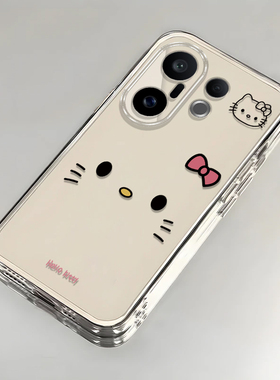 可爱kt猫适用vivoS30ProMini手机壳新款V2465A防摔镜头全包男女挂绳创意透明保护套高级感时尚潮外壳个性情侣