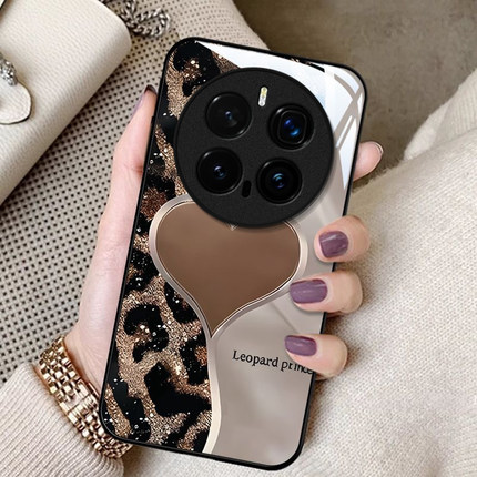 豹纹爱心适用honor荣耀Magic8Pro手机壳Magic7Pro新款Magic6/5玻璃Magic4/3套Play9T/8t硬Play7t/6t荣耀Power