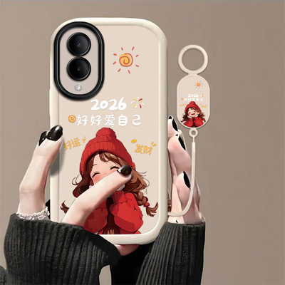 好运发财适用vivoY36s手机壳y36i新款y35m+高级y33/y31/y3s全包y32/y30/y20防摔y36c软壳y33e保护y305g带挂绳