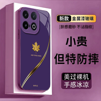 金箔枫叶适用iQOO15Ultra手机壳iqoo13新款iqoo12/11s/10高级iqoo9pro玻璃iq8/7硬壳iqoou5e液态iqooU3x/u1x