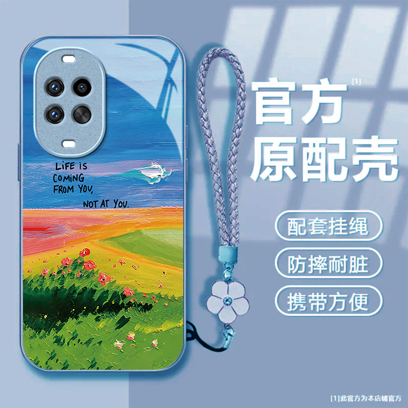 春暖花开适用华为nova15Ultra手机壳nova14pro/nova12ultra硬13/10pro新款nova9/8se玻璃nova7/6/4防摔nov5i