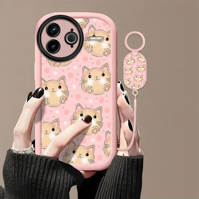 可爱猫咪适用红米K80至尊版手机壳红米k70/k60/k50pro新款k40s高级k30iRedmi红米14r/13r/12r防摔红米14c/13c