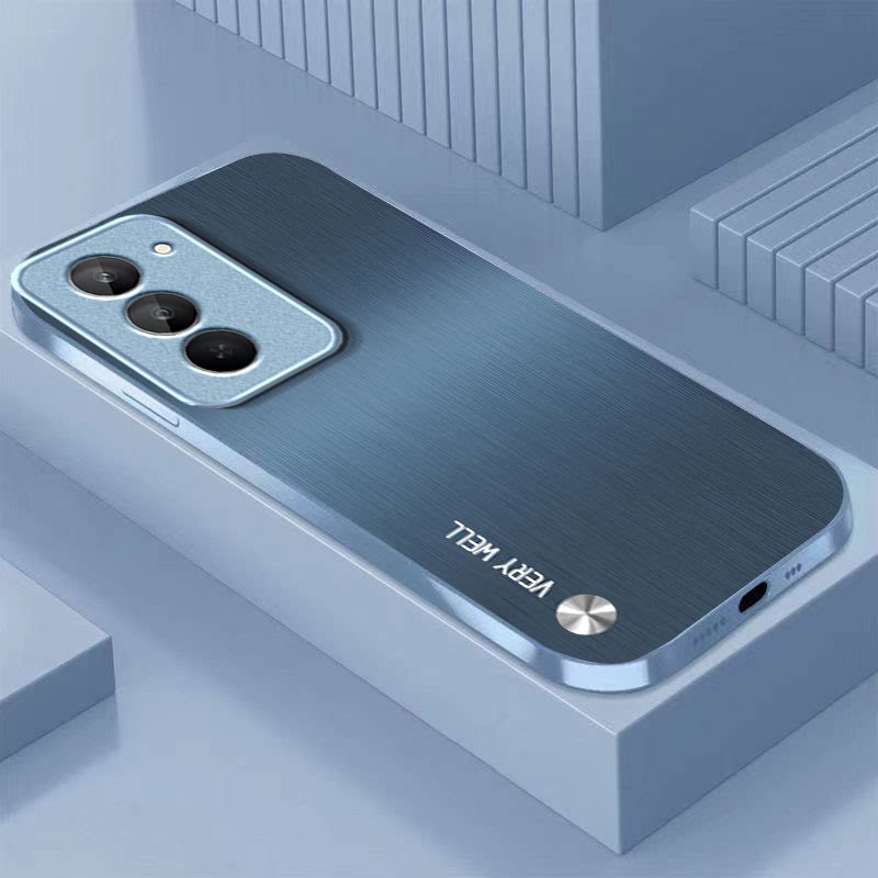 金属拉丝适用红米Note15R手机壳红米Note14/13/12pro+新款12/11r玻璃note10/9高级5g防摔11se硬壳turbo3/4Pro