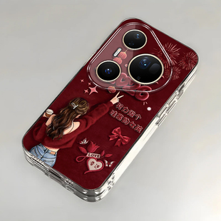 哇塞女孩适用HUAWEI华为Pura80Ultra手机壳华为Pura70Pro+新款p70/p40/p30pro高级感华为p60art防摔华为p50e