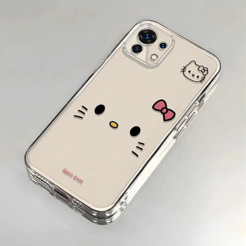 可爱kt猫适用小米11手机壳新款M2011K2C防摔镜头全包男女挂绳创意透明软壳保护套高级感时尚个性小众情侣网红