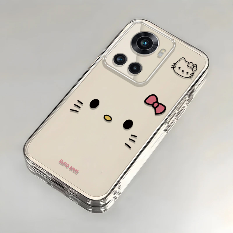 可爱kt猫适用一加Ace手机壳新款PGKM10防摔镜头全包男女挂绳创意透明软壳保护套高级感时尚个性小众情侣网红