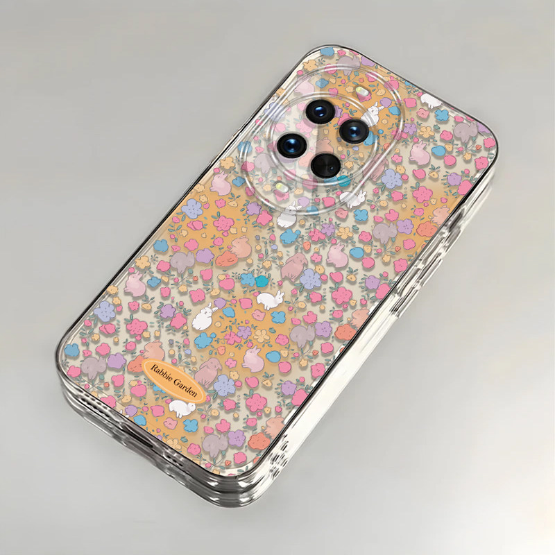 适用华为Nova14Pro手机壳nova13/12ultra透明11/10pro新款nova9/8se高级nova7/6/4兔子防摔5g冬日碎花nov5i