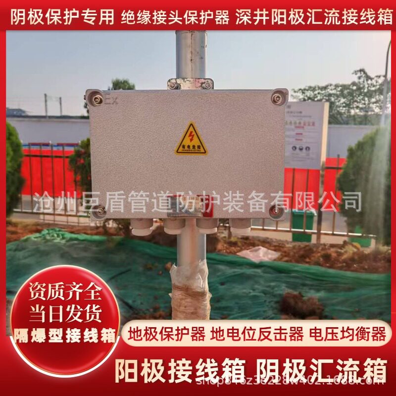 出站口防爆接线箱空箱防爆阳极地床接线盒电火花间隙阴极保护系统