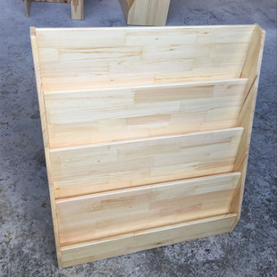 幼儿阶梯式书柜书架 儿童书架幼儿园书柜 樟子松儿童书架木质