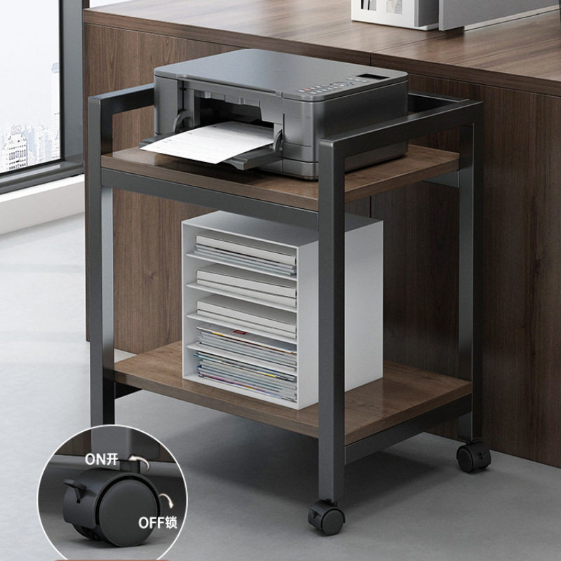 2026打印机置物架办公储物架书架可移动收纳架子电脑主机箱放置柜