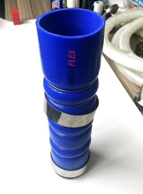 GREATFLEX蓝色多层夹布抗高压内径60硅胶波纹管CAC30工厂