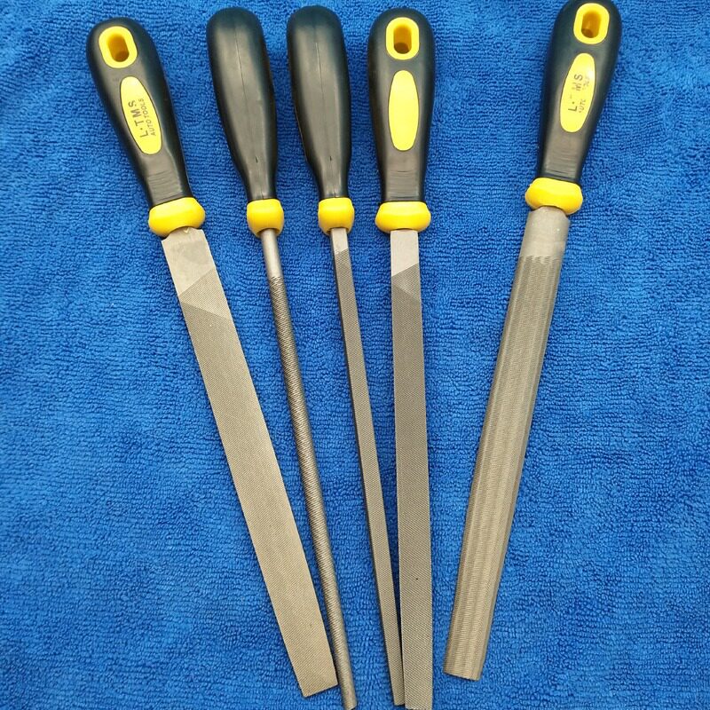5件套锉刀8寸钢锉刀 木工锉什锦锉 扁锉圆锉半圆锉三角锉五金工具