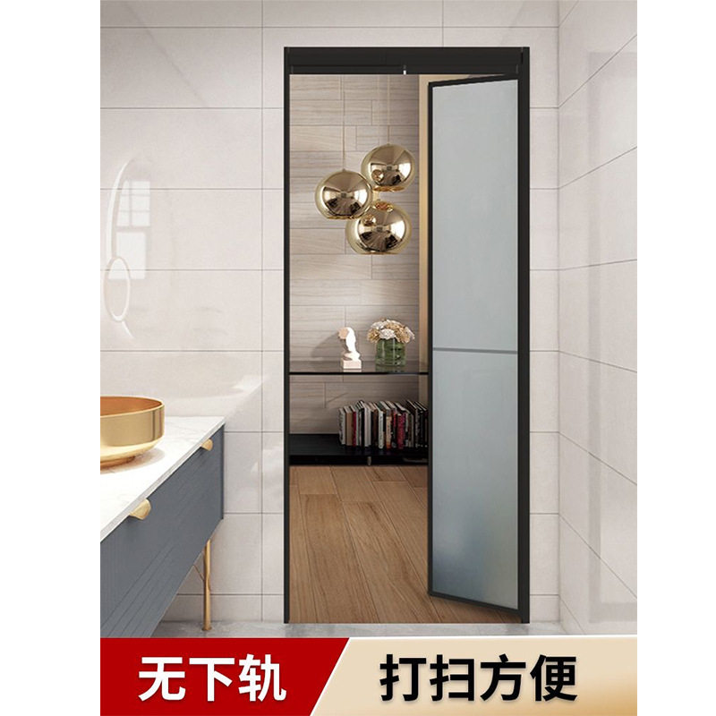 直销铝合金PD门推拉平开一体门折叠门厨房厕所玻璃门卫生间推拉门