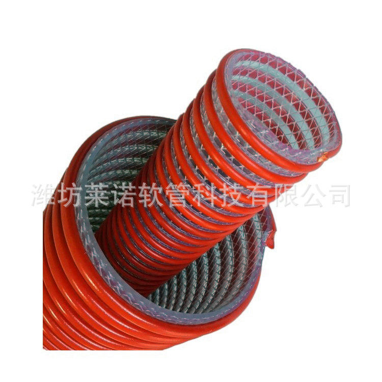 美式纤维增强PVC塑筋螺旋管 正负压水管