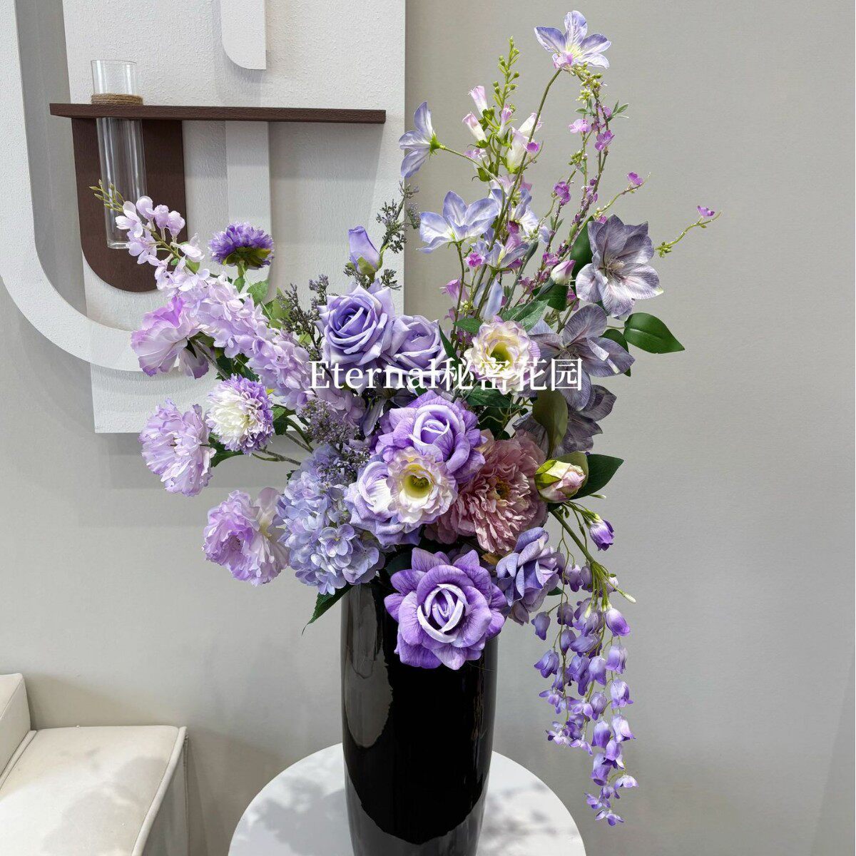 仿真手捧花组合摄影道具花瓶装饰花材绢花场景布置软装大堂插花