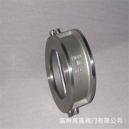 管道止回阀 H76H-16P 双瓣止回阀 不锈钢材质 对夹连接 DN150
