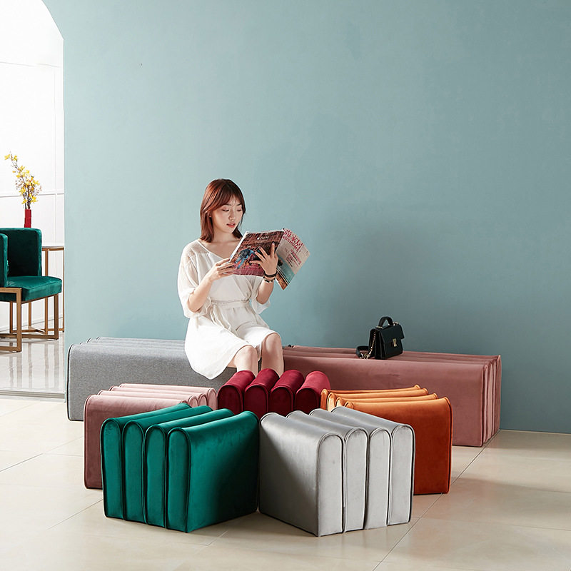 LCA35 M母凳轻奢换鞋凳家用网红化妆凳客厅沙发脚踏创意风琴凳床