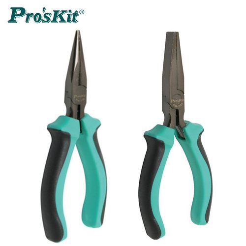 宝工PM-736/754双色迷你尖嘴钳有牙尖嘴钳尖咀钳5寸平嘴扁嘴钳