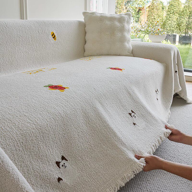 三座一贵妃沙发巾一整张全盖2024年新款盖巾高级感秋冬款沙发盖布