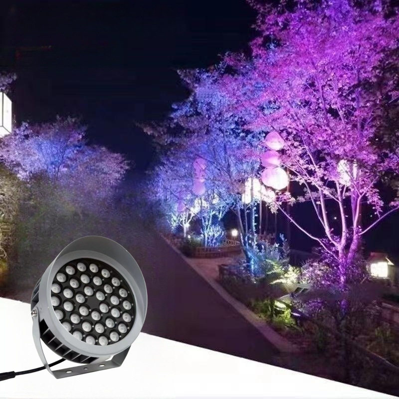 LED投光灯户外防水投射灯36W景观照树灯墙楼小区公园聚光灯超亮