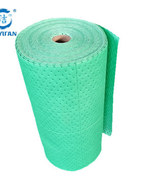 洁源CGR38030X绿色液体泄漏吸附毯多用途地面80CM30M耐磨吸附棉卷