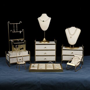 高端首饰展示架人像脖子项链展示架珠宝直播道具橱窗陈列