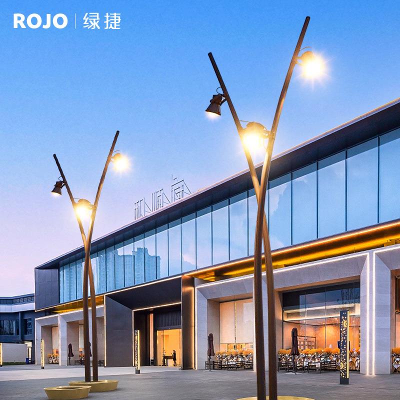 广场景区公园路灯现代简约户外防水别墅小区高杆亮化工程景观灯