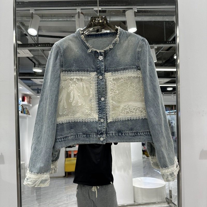 牛仔外套女2024春秋新品
