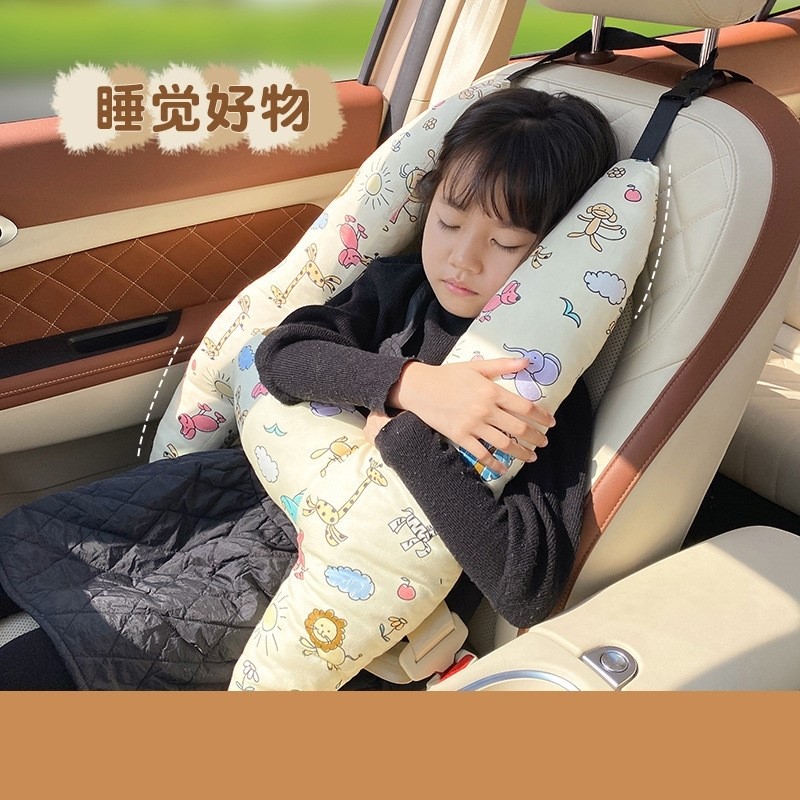 儿童车载睡觉神器车上抱枕后排男女童专用汽车头枕腰靠可爱睡护枕