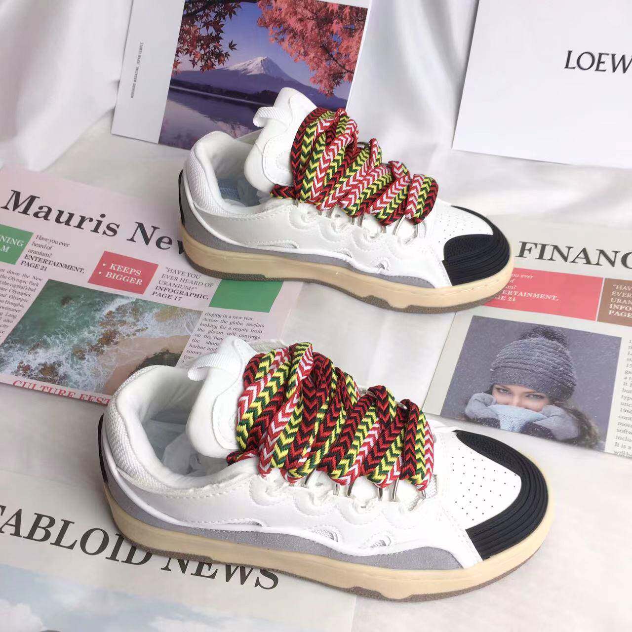 情侣潮鞋高街ins正版面包鞋乳胶鞋垫男女板鞋百搭夏季德训运动鞋