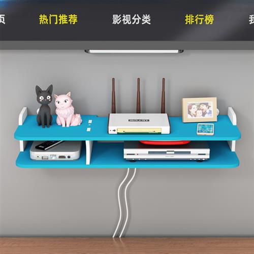 电视挂架带机顶盒架电视柜挂壁式北欧墙上壁柜悬挂有线电视壁挂式
