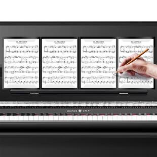 6页展开式演奏专用钢琴乐谱夹A4三折叠A3钢琴改谱夹曲谱文件夹