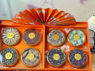 鹿茸片正品 红丝绒旋转八拼礼盒参茸鲍鱼海味礼品高档送礼质量保证