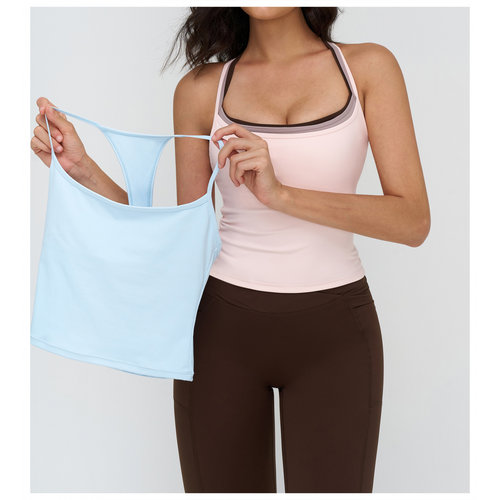 *csb同款裸感瑜伽背心运动背心