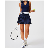 撞色网球服女运动套装 跑步速干瑜伽背心健身上衣羽毛球短裙半身裙