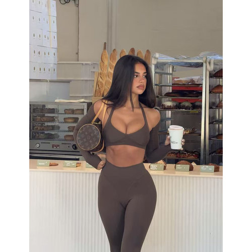 *csb同款挂脖运动内衣瑜伽服