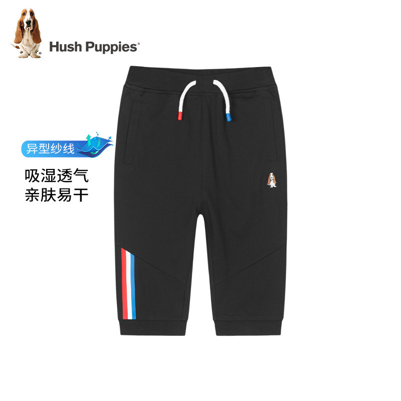 暇步士童装男童裤子夏季新款儿童休闲针织七分裤大童宽松运动短裤