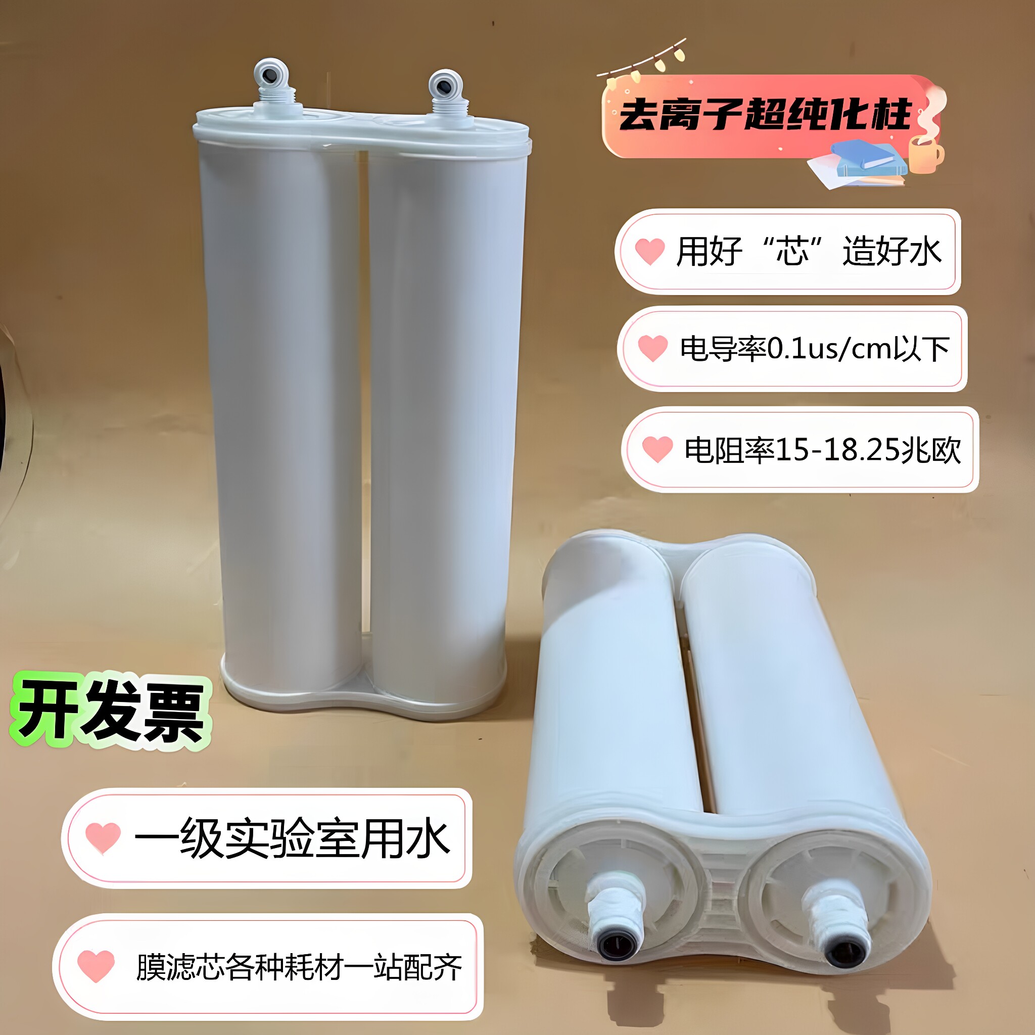 超纯化柱纯水柱去离子滤芯柱