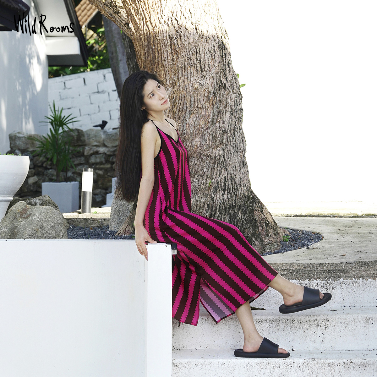 天丝吊带睡裙WildRooms